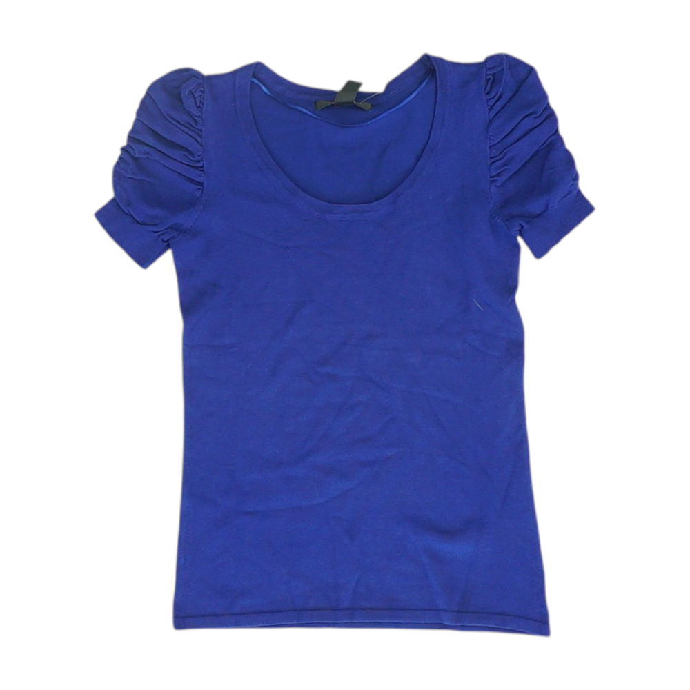 Blue Petite Pullover Sweater