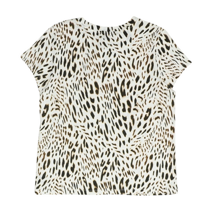 White Animal Print T-Shirt
