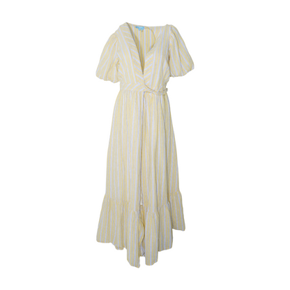 Yellow Striped Maxi Dress