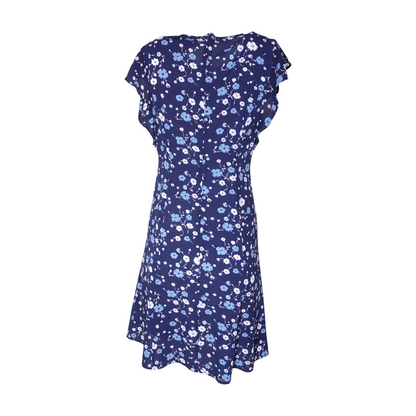Navy Floral Mini Dress