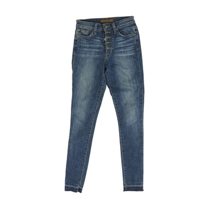 Blue High Rise Skinny Leg Jeans