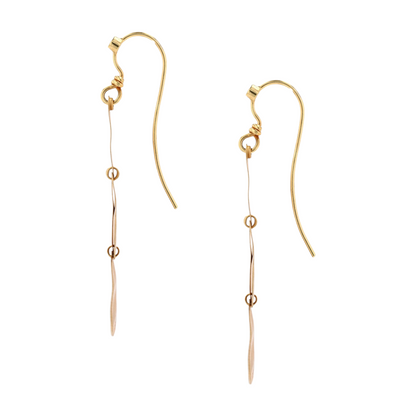 14K Yellow Gold Dangle Earrings