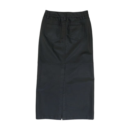 Black Petite Midi Skirt