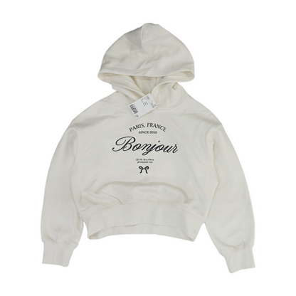White Hoodie Pullover