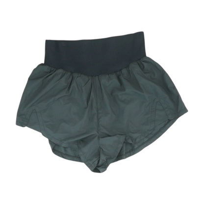 Black Solid Active Shorts