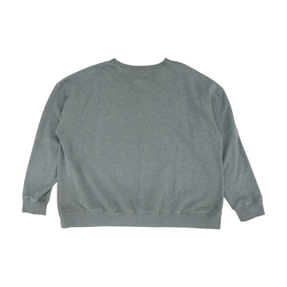 Gray Solid Sweatshirt Pullover