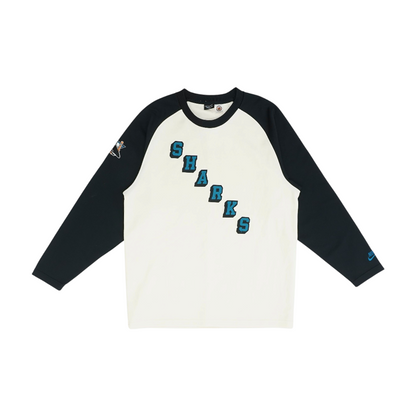 Ivory San Jose Sharks Color Block T-Shirt