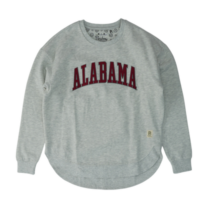 Gray Alabama Crimson Tide Solid Sweatshirt Pullover