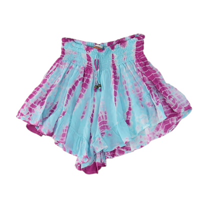 Blue Tie-Dye Chino Shorts