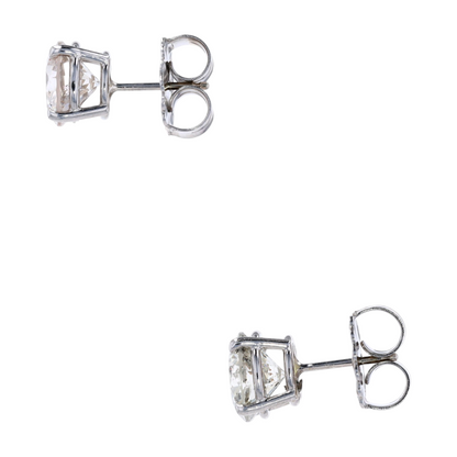 4 1/10 ctw 14K White Gold Diamond Stud Earrings