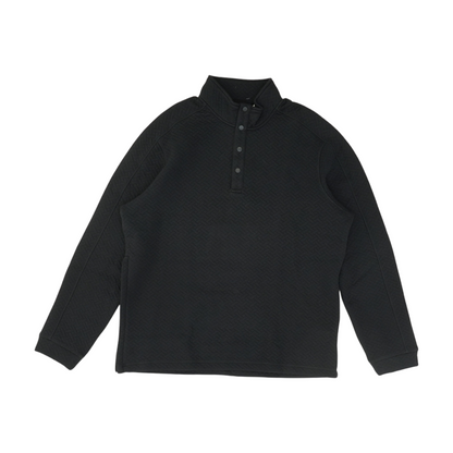 Black Solid 1/4 Zip Pullover
