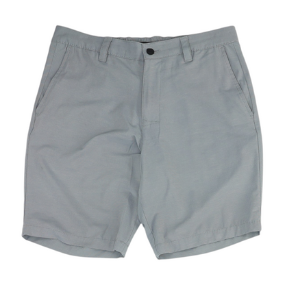 Gray Striped Chino Shorts
