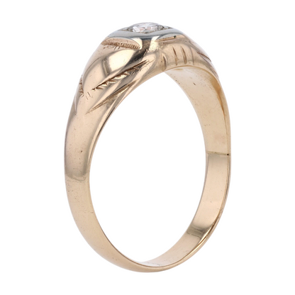 1/4 ctw 14K Yellow Gold Diamond Fashion Ring