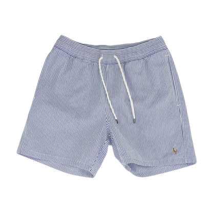 Blue Striped Chino Shorts