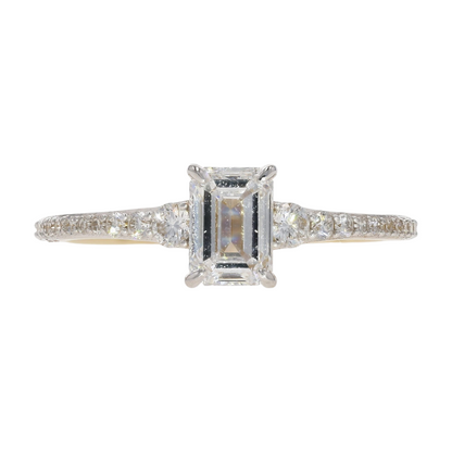 1 ctw 10K Yellow Gold Lab Grown Diamond Engagement Ring