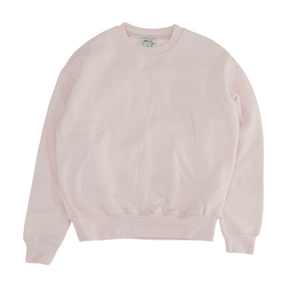 Pink Solid Sweatshirt Pullover
