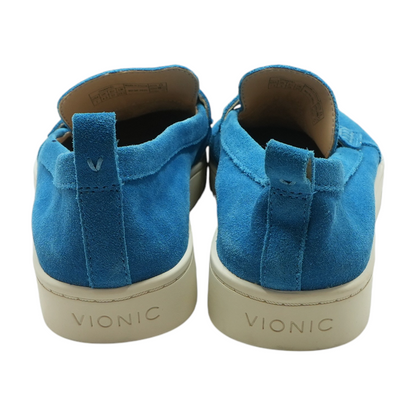 Blue Slip-On Flats