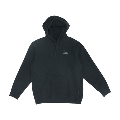 Black Solid Hoodie Pullover