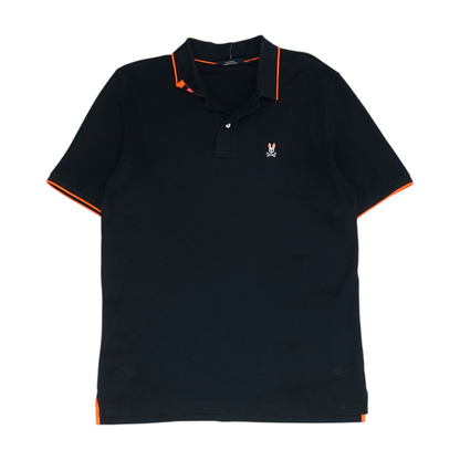 Navy Solid Short Sleeve Polo