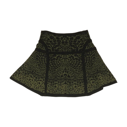Green Misc Mini Skirt