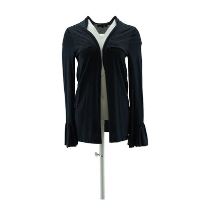 Navy Solid Cardigan Sweater