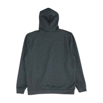 Gray Solid Hoodie Pullover