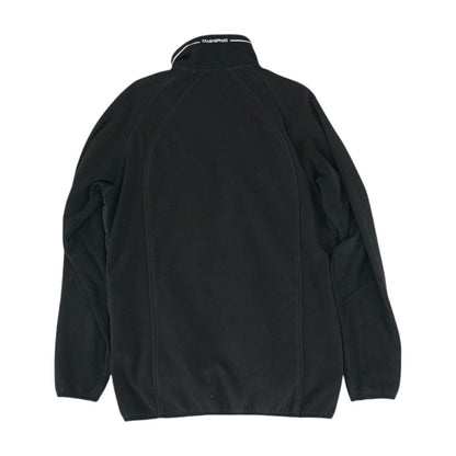 Black Solid Puffer Jacket