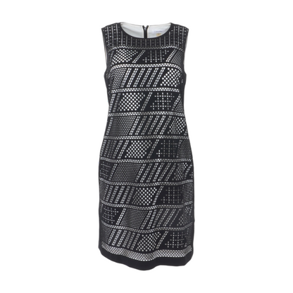 Black Graphic Mini Dress