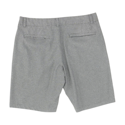 Gray Striped Active Shorts