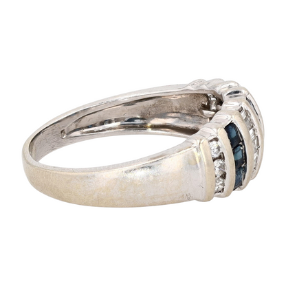 14K White Gold Diamond Band Ring