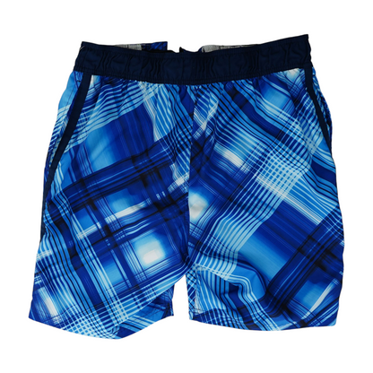 Blue Abstract Swim Bottom