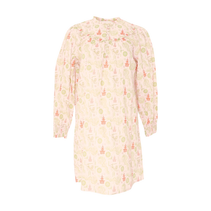 Pink Graphic Midi Dress