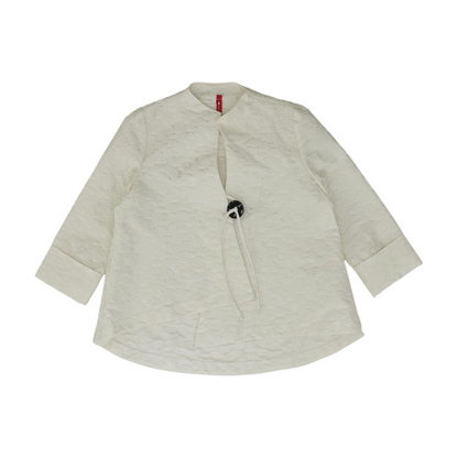 White Solid Blazer