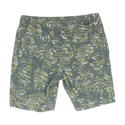 Green Print Active Shorts