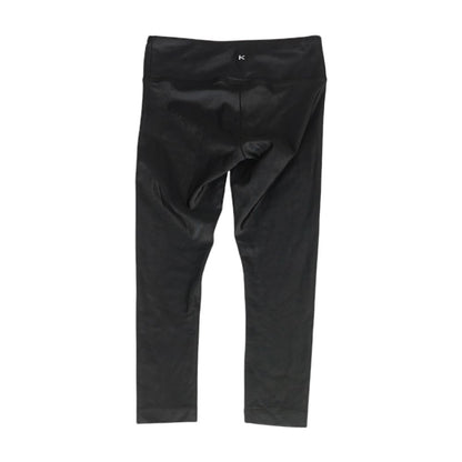 Black Solid Active Pants