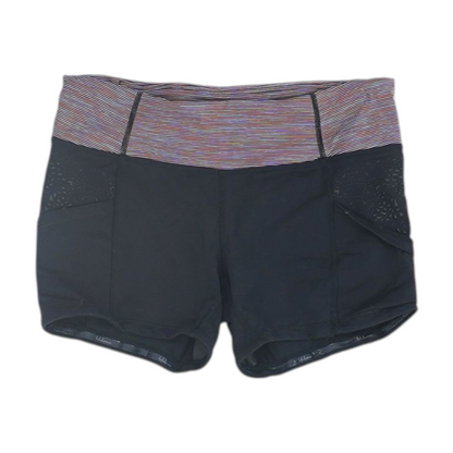 Black Color Block Active Shorts