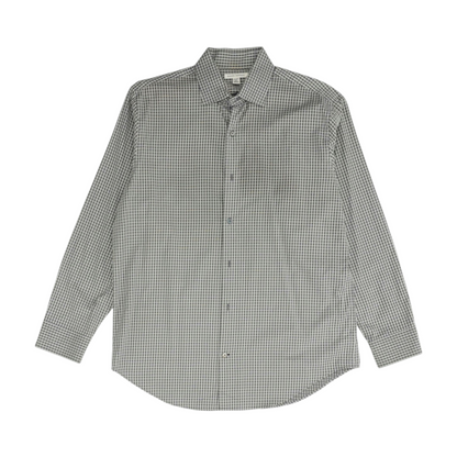 Gray Check Long Sleeve Button Down