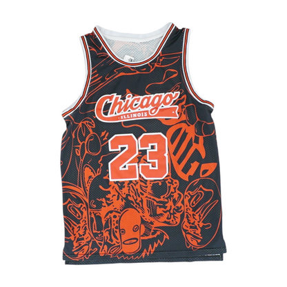 Men's Black Sleeveless Jersey