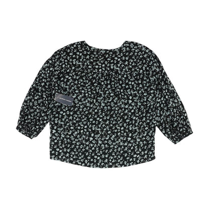 Black Floral Blouse
