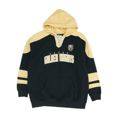 Black Las Vegas Golden Knights Color Block Hoodie Pullover