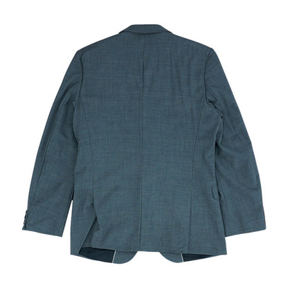 Gray Solid Suit Jacket
