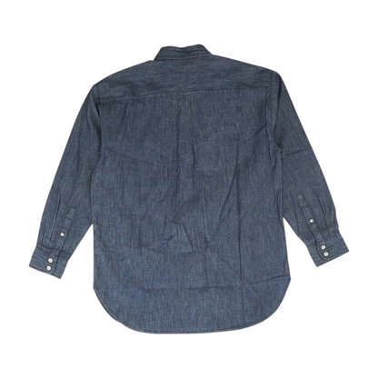 Indigo Flannel Button Down