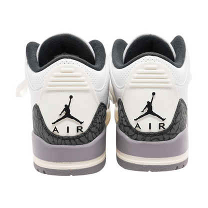 Cement Grey Jordan 3 Retro High-Top Athletic Shoes