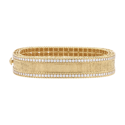 1 3/4 ctw 18K Yellow Gold Diamond Bangle Bracelet