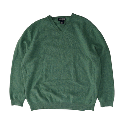 Green Solid Pullover Sweater