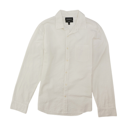 Bonobos White Solid Long Sleeve Button Down – Image 1