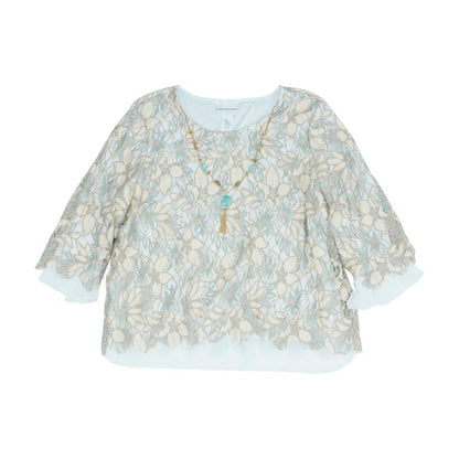 Beige Floral Blouse
