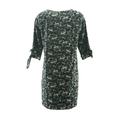 Gray Graphic Mini Dress