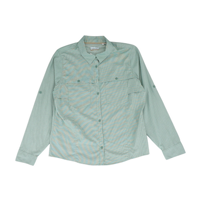 Green Check Button Down