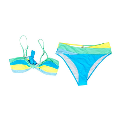 Blue Color Block Two-Piece